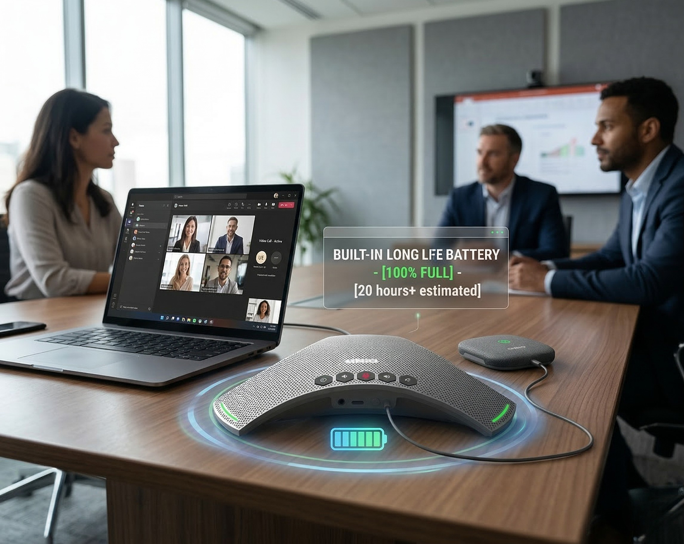 Built-In Long Life Battery